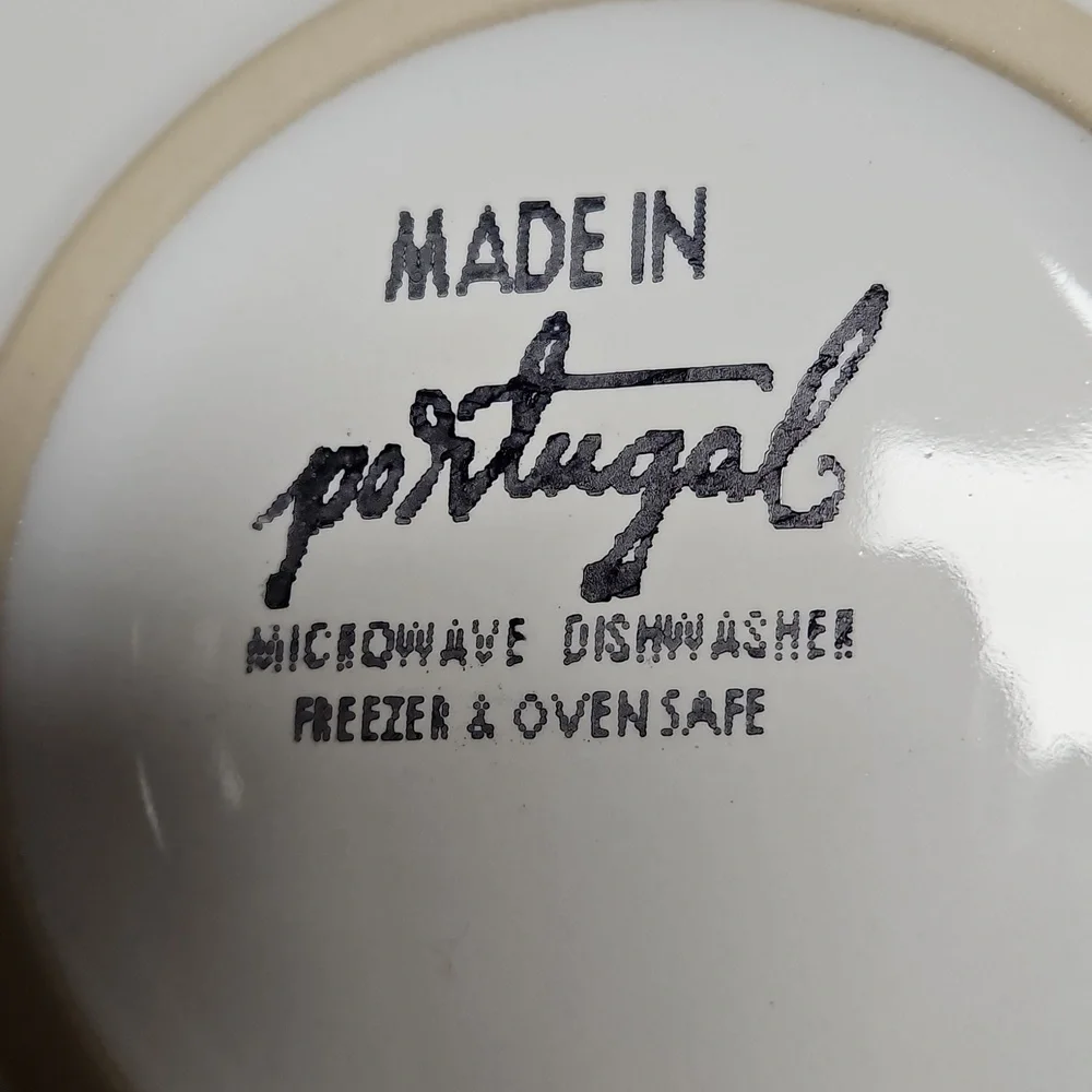 White Ceramic Pie Dish says Baked with Love